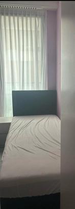 Precfte Boxspring Compleete met matras, Ophalen, 90 cm, Eenpersoons, Zwart