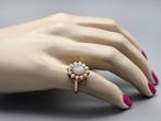 Gouden Vintage ring met edelsteen opal. 2023/493., Goud, Ophalen of Verzenden, Ring