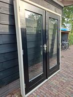 Openslaande tuindeuren dubbel glas deuren terrasdeuren pui, Ophalen, Deurkozijn, 225 cm of meer, Zo goed als nieuw