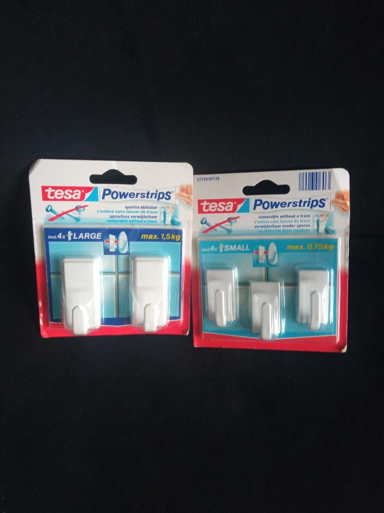 Twee pakken Tesa Powerstrips haken Nieuw /ophangen v spullen, Verzenden, Nieuw