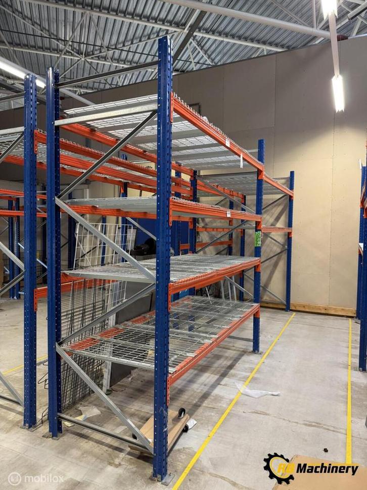 50 meter stelling compleet met staanders/liggers/netten., Zakelijke goederen, Kantoor en Winkelinrichting | Magazijn, Stelling en Opslag