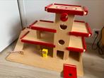 Houten speelgoed garage, Kinderen en Baby's, Speelgoed | Houten speelgoed, Ophalen, Gebruikt, Overige typen