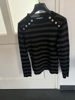 Longsleeve shirt trui top mt S / M dameskleding nette staat, Zwart, Ophalen of Verzenden, Lange mouw, Maat 36 (S)
