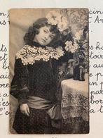 14-12-1904 Meisje in stippeltjesjurk (BB), Ophalen of Verzenden, Voor 1920, Gelopen, Kinderen