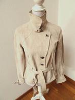 C11 OAKWOOD jasje echt leer licht beige maat S 36, Beige, Ophalen of Verzenden, Zo goed als nieuw, Oakwood