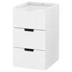 Nordli ladekast 3 lades | 2 stuks | 40x68cm, Huis en Inrichting, Kasten | Ladekasten, Zo goed als nieuw, 3 of 4 laden, Minder dan 100 cm