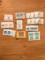 16 Suikerzakjes en 2 melkpoederzakjes., Verzamelen, Suikerzakjes, Ophalen of Verzenden, Nederland