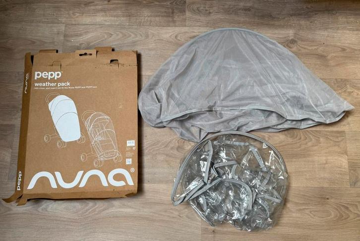 Nuna Pepp - Weatherpack - klamboe en regenhoes, Kinderen en Baby's, Kinderwagens en Combinaties, Nieuw, Kinderwagen, Overige merken