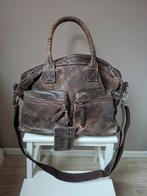 Stoere bruine Cowboysbag met schouderband, Ophalen, Gebruikt, Bruin