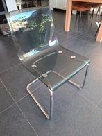 ikea 6 tobias transparante eetkamerstoelen rookglaslook, Huis en Inrichting, Stoelen, Ophalen, Gebruikt, Vijf, Zes of meer stoelen