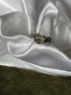 Zilveren ring met herkimer edelsteen, 18 tot 19, Gebruikt, Ophalen of Verzenden, Dame of Heer