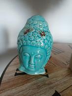 Turquoise Boeddha hoofd decoratie, Ophalen of Verzenden, Zo goed als nieuw