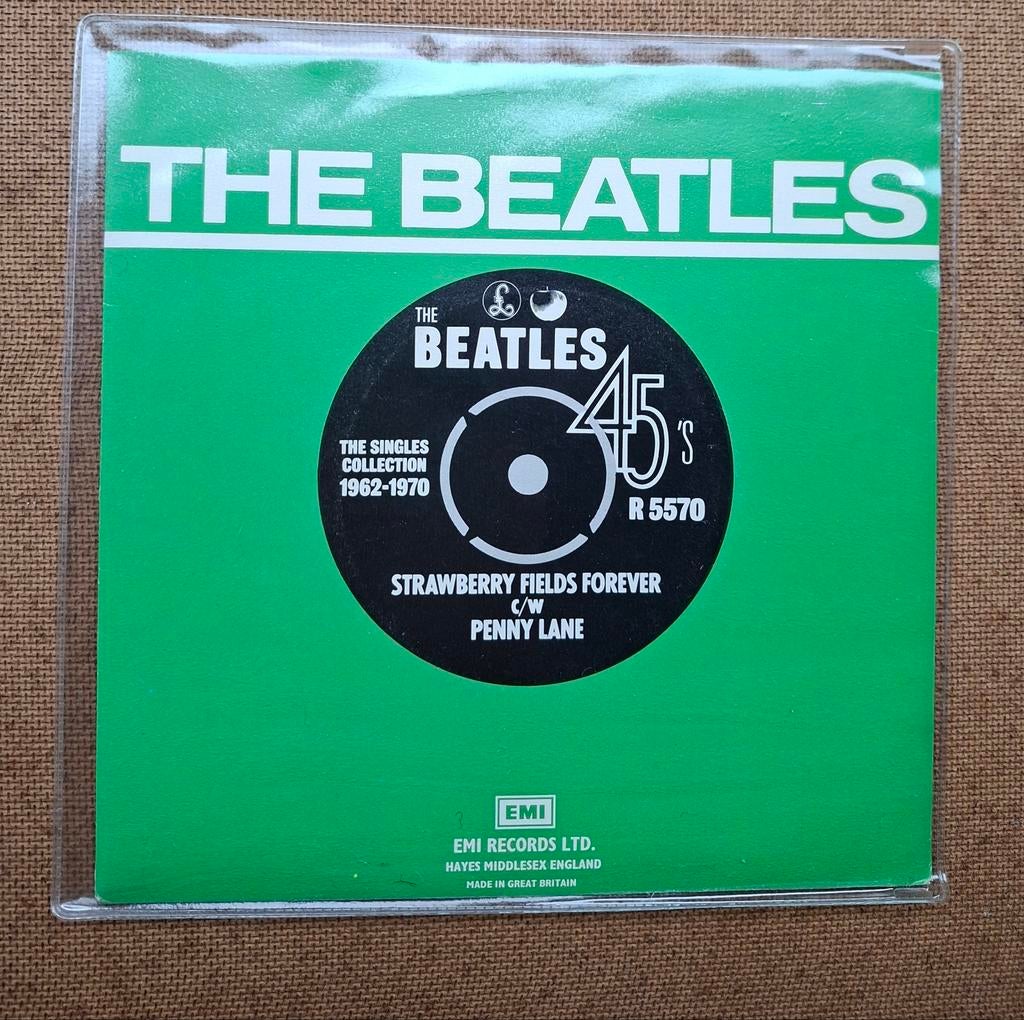 Beatles  - Strawberry fields forever  - Single is TOP, Cd's en Dvd's, Vinyl Singles, Gebruikt, Verzenden, 7 inch, Single