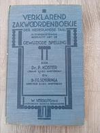 Verklarend Zakwoordenboekje uit 1936, Gelezen, Overige uitgevers, Ophalen of Verzenden, Dr. P. Koster