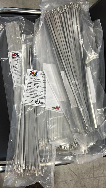 Rvs ss316 tiewraps / cable ties / kabelbinders beschikbaar voor biedingen
