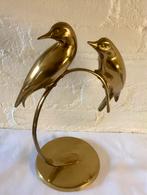 2 Messing vogels op standaard. Art Deco., Ophalen of Verzenden
