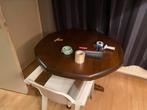 Mooie eiken tafel te koop, Ophalen, Zo goed als nieuw, Hout, 50 tot 100 cm