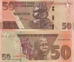 ZIMBABWE 2020 50 dollars #105 UNC, Postzegels en Munten, Bankbiljetten | Afrika, Zimbabwe, Verzenden