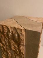 Travertin marmeren zuil , jaren 80, Gebruikt, Onbekend, Ophalen of Verzenden, Onbekend