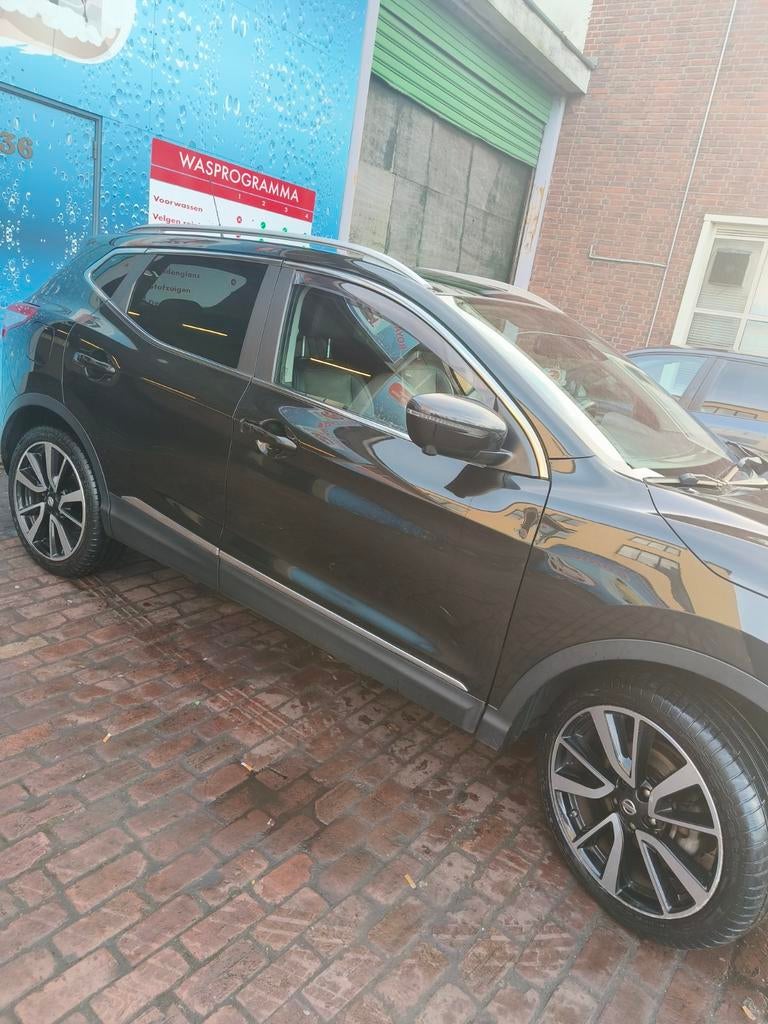Nissan Qashqai 2014, Auto's, Euro 5, Emergency brake assist, Zwart, Leder en Stof