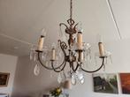 Oude lamp Vintage kroonluchter, Huis en Inrichting, Lampen | Kroonluchters, Gebruikt, Ophalen of Verzenden, Glas