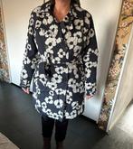 Happy Rainy Days - trenchcoat zwart bloemen maat XL, Ophalen of Verzenden, Nieuw, Maat 46/48 (XL) of groter, Zwart