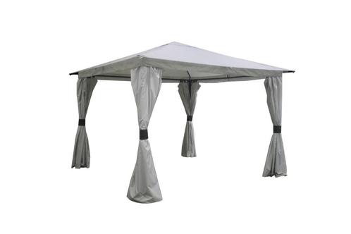 UITVERKOOP! OP=OP! Tuinpaviljoen Sahara 3.3x3.3 Stone Grey, Tuin en Terras, Partytenten, Nieuw, Paviljoen, 2 meter of meer, Minder dan 5 meter