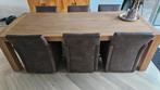 Robuuste grote eettafel - 250 cm, Huis en Inrichting, Ophalen, Zo goed als nieuw, Rechthoekig, 200 cm of meer