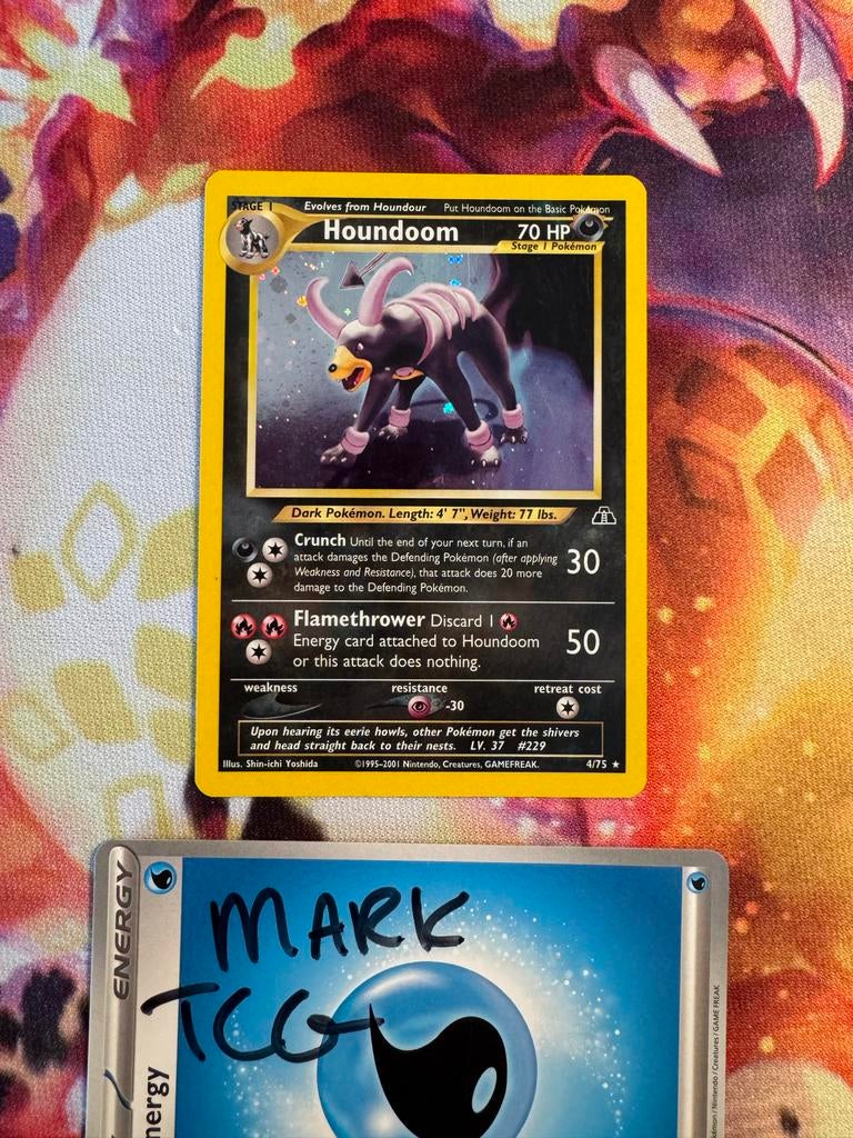 Houndoom 4/75 - Neo Pokémon kaart, Ophalen of Verzenden, Gebruikt, Losse kaart
