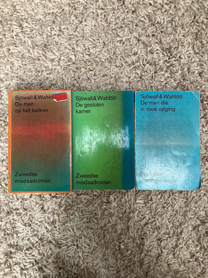 Sjöwall & Wahlöö Detectives - 3 Boeken, Boeken, Detectives, Gelezen, Ophalen of Verzenden