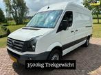 Volkswagen Crafter 2.0 TDI 136pk L2H2 3500kg TREKGEW AIRCO S, Euro 5, Gebruikt, Zwart, 4 cilinders