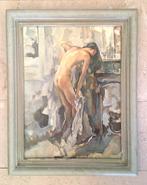 Beschaafd naakt in interieur ca. 1980 - ges. G.L. Simons, Ophalen of Verzenden