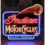 Indian Motorcycles neon - nieuw - bij Bennies Fifties, Ophalen, Zo goed als nieuw, Reclamebord