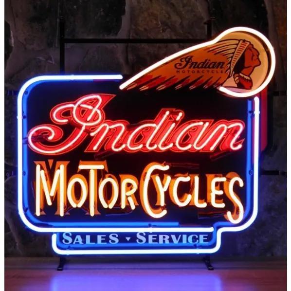 Indian Motorcycles neon - nieuw - bij Bennies Fifties, Verzamelen, Merken en Reclamevoorwerpen, Zo goed als nieuw, Reclamebord
