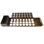 Strijksjabloon RVS Rondjes Ø4cm (galettes) chocolade trekbak, Hobby en Vrije tijd, Taarten en Cupcakes maken, Ophalen, Zo goed als nieuw