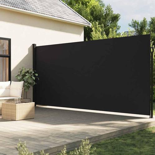 Windscherm uittrekbaar 200x300 cm zwart, Tuin en Terras, Tuinschermen, Nieuw, Ophalen of Verzenden