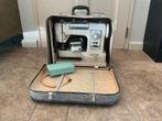 Te koop naaimachine in retro koffer met toebehoren, Hobby en Vrije tijd, Naaimachines en Toebehoren, Ophalen of Verzenden, Gebruikt