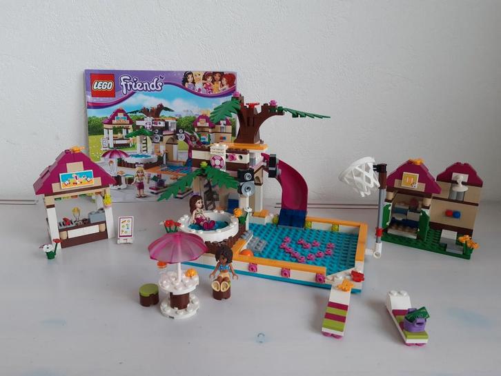Lego Friends 41008 Haertlake Zwembad Set, Kinderen en Baby's, Speelgoed | Duplo en Lego, Gebruikt, Lego, Complete set, Ophalen of Verzenden