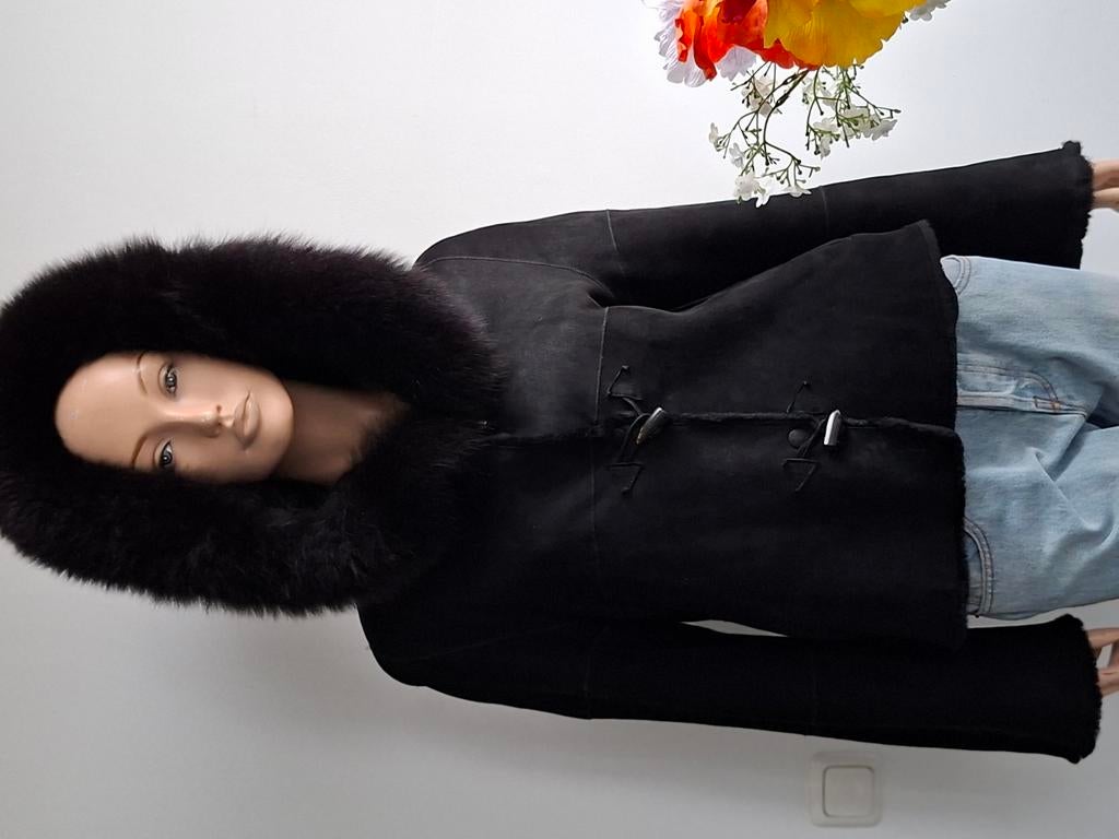 Prachtig kort lammy jasje maat 36/38, Ophalen of Verzenden, Zo goed als nieuw, Maat 36 (S)