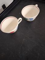 Vintage Boerenbont Kopjes - Set van 2, Huis en Inrichting, Keuken | Servies, Gebruikt, Ophalen of Verzenden, Kop(pen) en/of Schotel(s)