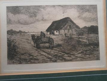Oscar Paul MATTHES, (P.Scheen), Landschap met Kar en Paard beschikbaar voor biedingen