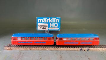 Marklin ho 3140 Railbus + bijwagen Steiermark analoog + doos beschikbaar voor biedingen