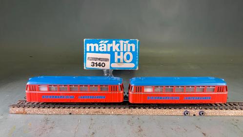 Marklin ho 3140 Railbus + bijwagen Steiermark analoog + doos, Hobby en Vrije tijd, Modeltreinen | H0, Zo goed als nieuw, Locomotief