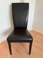 Eetkamer stoelen, 6 stuks, bruin lederlook, Ophalen, Gebruikt, Bruin, Vijf, Zes of meer stoelen