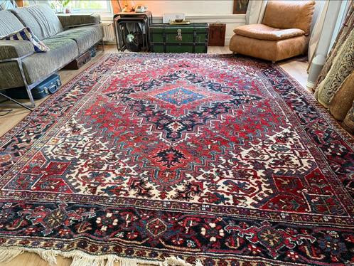 Handgeknoopt vintage vloerkleed – Perzisch Heriz – 250  355, Huis en Inrichting, Stoffering | Tapijten en Kleden, Gebruikt, 200 cm of meer