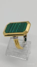 Ti Sento Zilveren Ring 925 Malachiet Maat 56, Sieraden, Tassen en Uiterlijk, Ringen, Ophalen of Verzenden, 17 tot 18, Met edelsteen