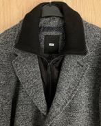 Heren winterjas (grijs gemelleerd wol), Ophalen, Maat 52/54 (L), Zo goed als nieuw, Grijs