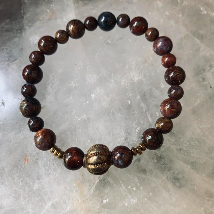 Pietersiet blokkades oplossen beschermt transformatie uniek, Sieraden, Tassen en Uiterlijk, Armbanden, Nieuw, Zilver, Met bedels of kralen