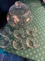 Prachtig bowlset van geslepen glas, Huis en Inrichting, Keuken | Servies, Glas, Schaal of Schalen, Overige stijlen, Ophalen of Verzenden