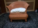 Fauteuil, Huis en Inrichting, Fauteuils, Ophalen, Zo goed als nieuw, 50 tot 75 cm, Riet of Rotan